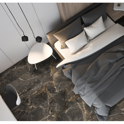 Керамогранит Global Tile Максимус / Maximus GT408013305MCR 40*80 черный